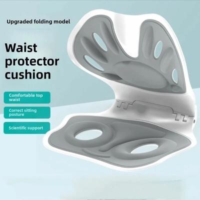 Складная подушка для поддержки спины Мягкая дышащая подушка для коррекции осанки Удобный регулируемый защитный коврик для стула