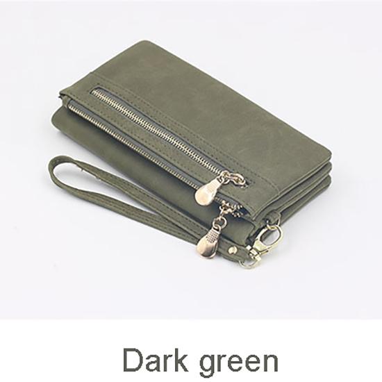 Новый браслет длинный клатч кошельки женские мягкие PU кожаный кошелек для монет женский на молнии карман для телефона держатель для карт Cartera кошельки MIT