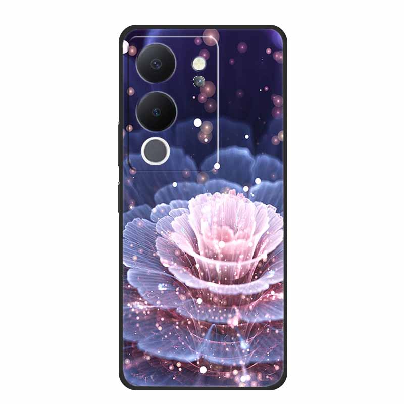 6.67" Чехол для Vivo V30 Lite Черный Силикон Мягкие Чехлы для Телефона Для Vivo V30 Lite Задняя Крышка Чехол V 30 Lite Funda Coque Оболочка Capas