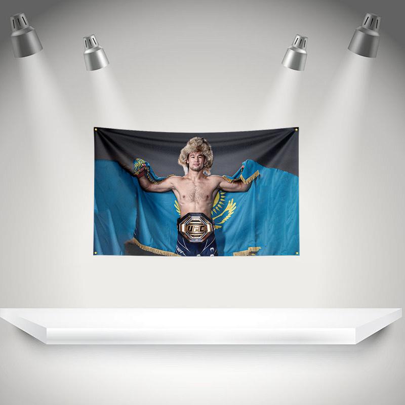 Sshavkats Rakhmonov Flag Boxer Banner 3x5ft With Brass Grommets Hd Printing Tapestry Exhibition Boxer Sports Fans Garage Decor