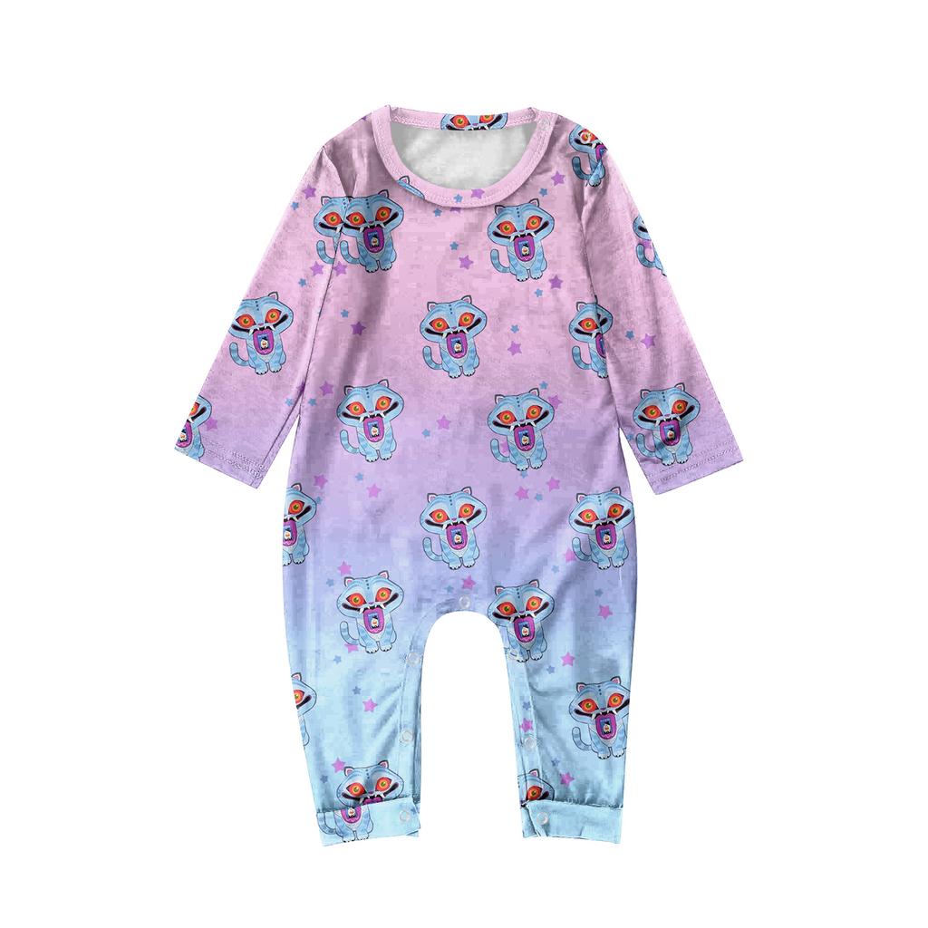 Мультяшный принт с буквами, семейный комплект с длинным рукавом, костюм родитель-ребенок, домашний костюм, осень