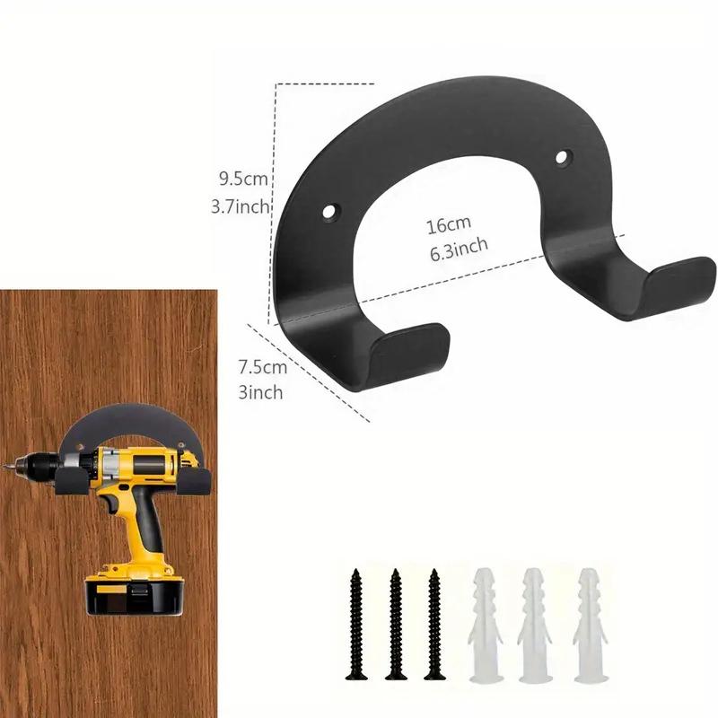 Heavy Duty Chainsaw Wall Mount Metal Holder - Steel Electric Tool Hook Bracket for Garden Chainsaw Storage Rack