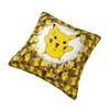Модные чехлы для подушек с Пикачу из аниме и игр 45x45 см, мягкие чехлы для подушек с мультяшными персонажами манги для автомобиля, квадратные чехлы