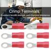 100PCS RV1.25-4 Ring Insulated Electrical Wire Terminals  Machinery Applications