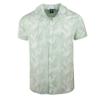 Мужская рубашка из вискозы с короткими рукавами и тропическим принтом