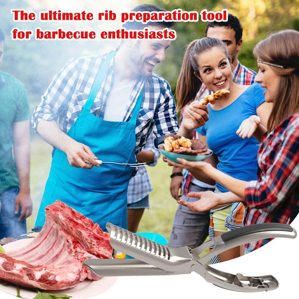 Rib Prep Pro Инструмент для удаления реберной мембраны Направляющая Обрезка Очистка Ребер Удалитель Реберной Мембраны Инструменты для Гриля Инструмент для Подготовки Ребер для Барбекю