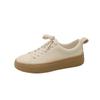 Korean Version Thick Bottom Little White Shoes 2024 New Fashion Casual Simple All-match Flat Bottom Shoes for Women Autumntime