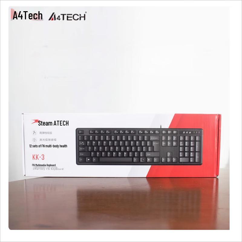 Проводная мультимедийная офисная клавиатура A4Tech KK-3