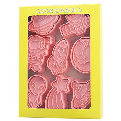 8 шт./набор формочек для печенья «Космический астронавт», 3D-формочка для печенья, мультяшная форма для печенья, резак для печенья