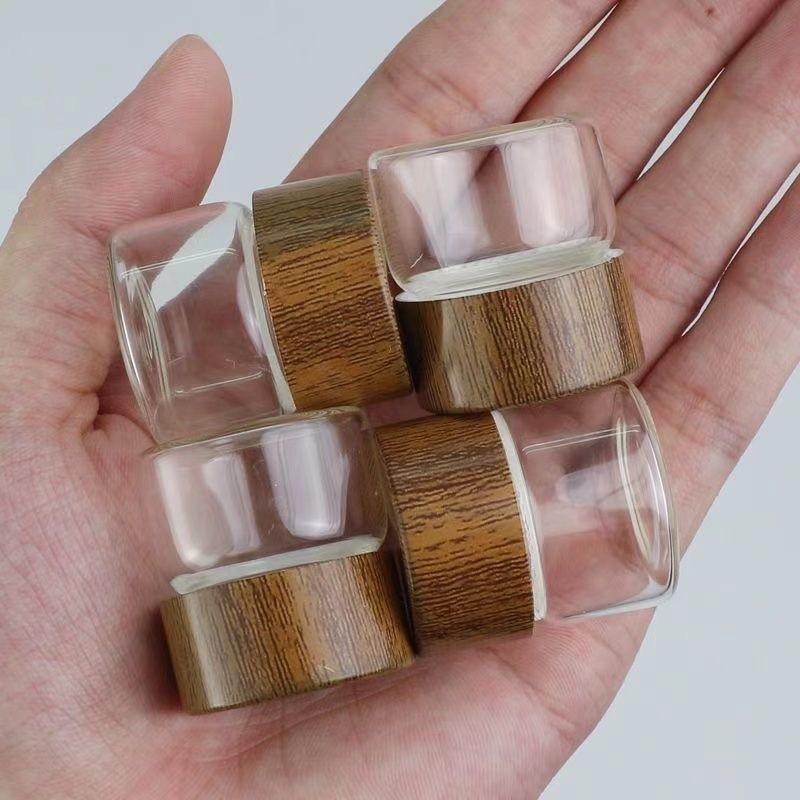 Mini Glass Sealed Jar, Food Grade Coffee Powder, Gold Beans Storage, Portable Tea, Small Empty Bottle, Convenient and Practical