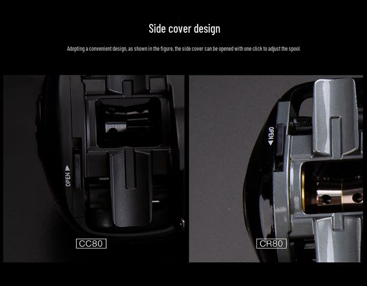 Daiwa PR100 CC80 CR80 Metal Baitcasting Reel - Long Cast, Anti-Backlash Lure Reel