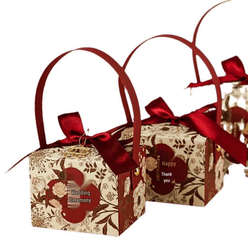2025 Элегантная китайская подарочная коробочка для конфет на свадьбу