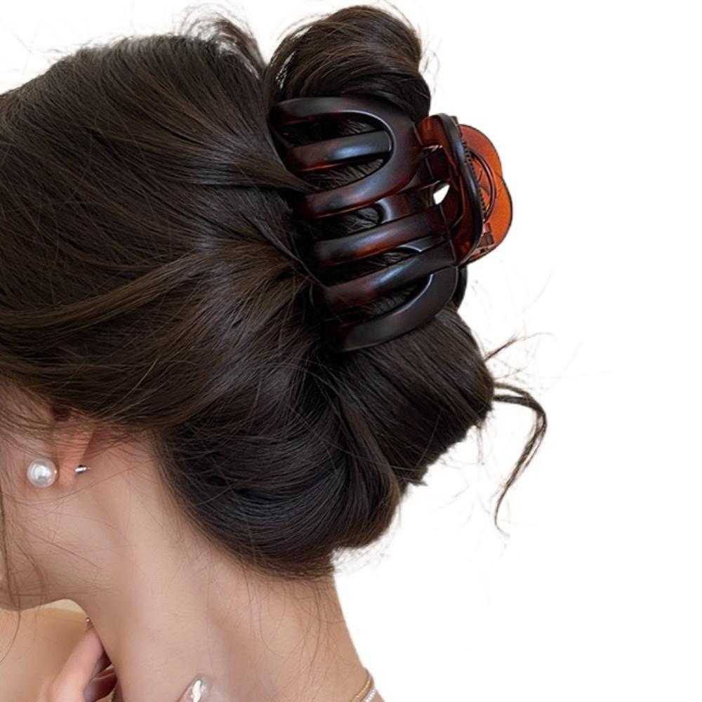 Funny Pumpkin Hair Claw Large Shark Clip Simple Hair Grab Daily