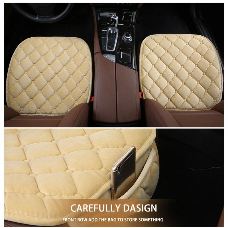 SEAMETAL Winter Warm Car Seat Cover Driver Seat Cushion Non-Slip Vehicles Chair Pad Mat Car Seat Protector for Car Home Office 1PC