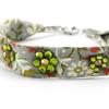 [I2710] - Браслет «Свобода» с зелеными стразами