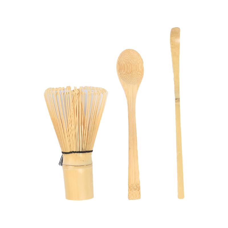 3pcs Tea Whisk Matcha Set Japanese Teaware Set Matcha Whisk Spoon and Scoop Matcha Set Bamboo Accessories Pure Tea Brush Tools