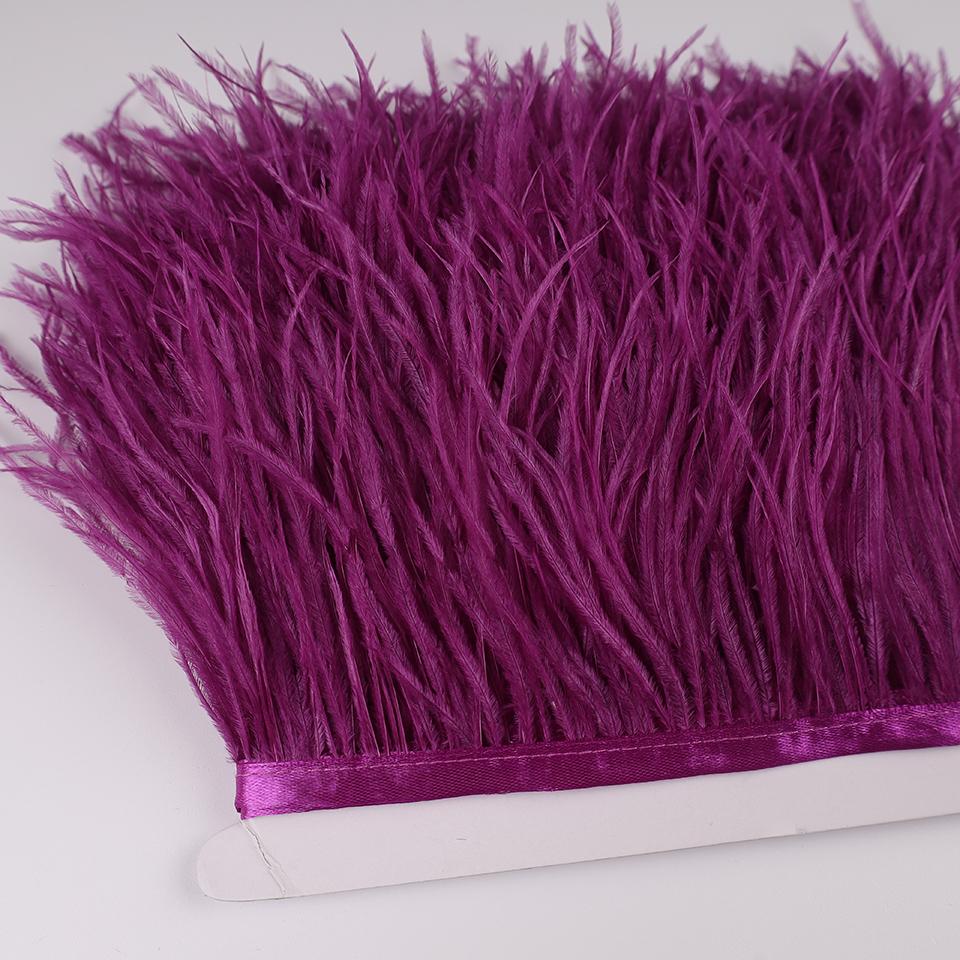 Отделка из перьев страуса 13-18 см, перья на кромке ленты, для DIY, свадебного шитья, украшения платья, поделок, аксессуаров