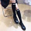 British Style Plaid Women Stockings Long Socks Japanese Style High School Students Thigh High Socks Girls Kawaii Cute Knee Socks