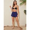 CHARMLEAKS Women Swim Shorts Side Split Swim Trunk 2 In 1 Board Shorts with Pockets Swim Bottom
