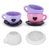 Silicone Material DIY Mold Coffee Cup Shape Epoxy Resin Mold Love Teacup Silicone Mold  Home Decor