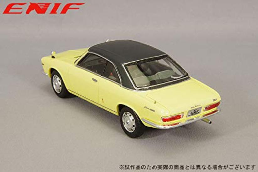 ENIF Scale Mazda Luce Rotary Coupe 1969 Moonlight Yellow with Leather Finished 1/43 Model, Top,