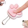 Relief Stress Cat Paw Press Toy Cat's Paw Shape Bag Charm Funny Pinch Toy  Gift Giving