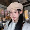 Beret Women's Autumn and Winter Pumpkin Hat New Style Showing Face Small Korean Painter Hat Fashionable Versatile Octagonal Hat Trendy