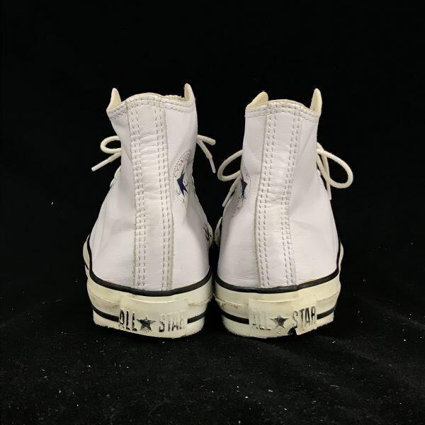 Converse Кожаные кроссовки с высоким верхом 25.5 US7 молочно-белые(ИСПОЛЬЗОВАЛ)