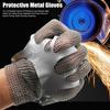1 шт. Перчатки устойчивые к порезам Уровень защиты A9 Защитные перчатки из нержавеющей стали с защитой от порезов Перчатки с регулируемым ремешком на запястье
