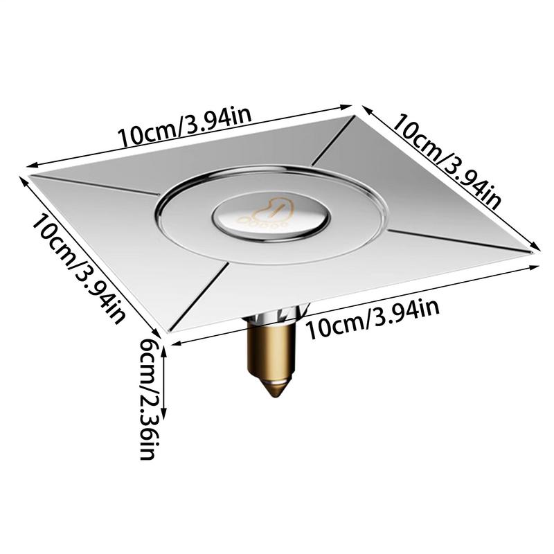 Крышка слива для душа Нажимная крышка слива для душа Уловитель волос со съемными фильтрами Защита от засоров Крышка измельчителя отходов Для