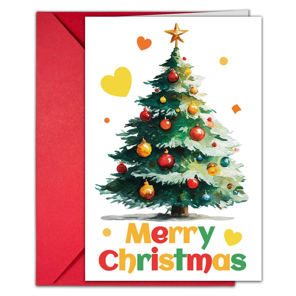 10 Cartoon Christmas Greeting Card Envelopes Set With A Variety Of Creative Christmas Greeting Cards
