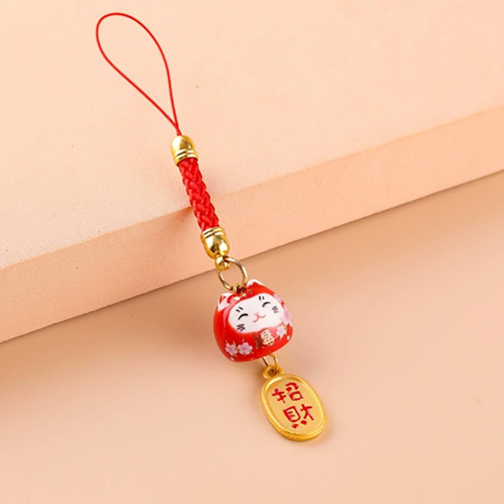 Charm Japanese Hang Phone Key Strap Lucky Cat Phone Straps Bag  Accessories