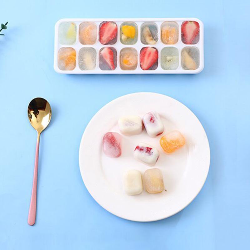1Pc Ice Cube Mold Easy To Demold Silicone Molds Spill-resistant Milk Tea DIY Soft Bottom Wine Ice Blocks Durable