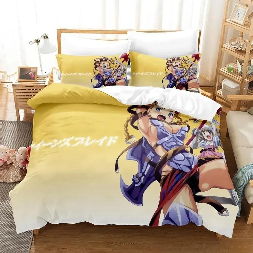 Queen Blade Bedding Set Single Twin Full Queen King Size Bed Set Adult Kid Bedroom Duvet Cover Sets 3D Print Anime Bed Sheet Set