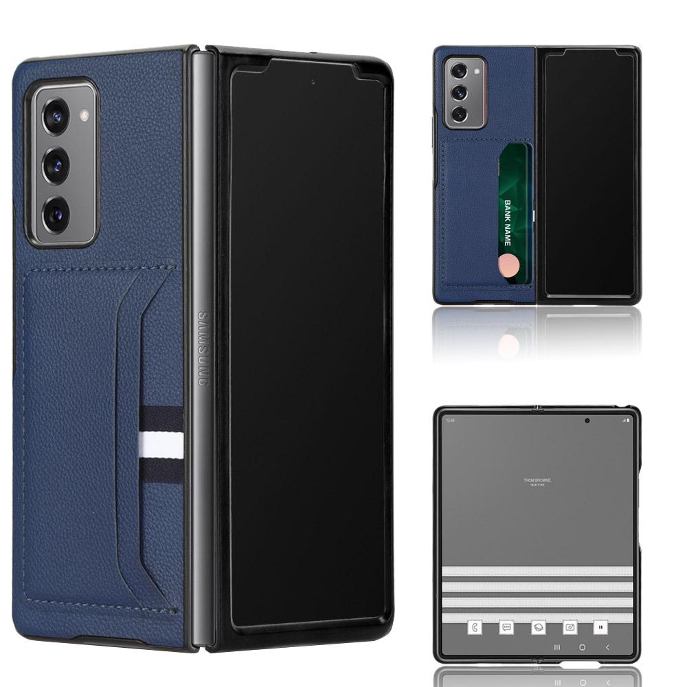 Противоударный матовый кожаный защитный чехол для Samsung Galaxy Z Fold 4 5g Fold4 Fold3 Fold2 Fold 3 2, чехол для аксессуаров для телефонов