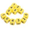 Sewroro 12pcs Number Dice Props Board Game Accessories Number Dice Math Learning