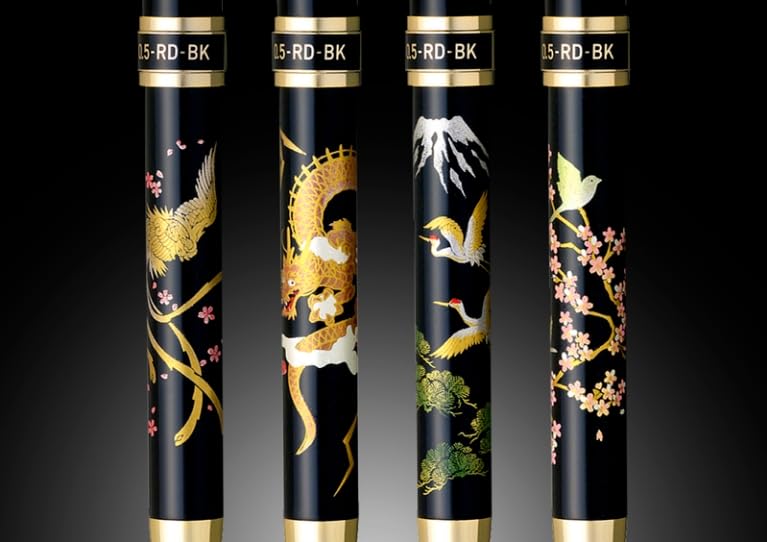 PLATINUM Платиновая перьевая ручка Пишущая Современная ручка и Красная шариковая ручка Механический карандаш, Многофункциональный инструмент, Двойного действия, Дизайн Маки-э,