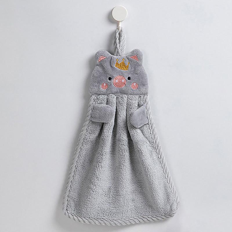 Cute Hand Towels Kitchen Bathroom Hand Towel Super Absorbent Kitchen Towel High-Efficiency Tableware Cleaning Towel