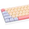 XDA Profile PBT Keycaps 133 Keys Custom Gaming Keycaps for ANSI US and Layout Cherry Gateron MX Switch Mechanical Keyboard 60%, Dye-Sublimation