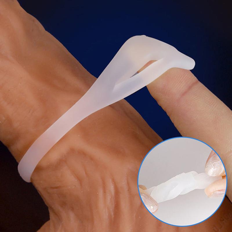 2Pcs Male Penis Ring Special Condom Delay Extension Glans Sleeve Reusable Toys