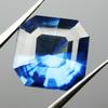 Natural Genuine Sapphire Loose Gemstone   10.45 Ct Blue Square Cut Ring