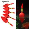 5pcs/set New Bobber Plastic Ball Boia Fishing Night Float Light Stick Eva Foam