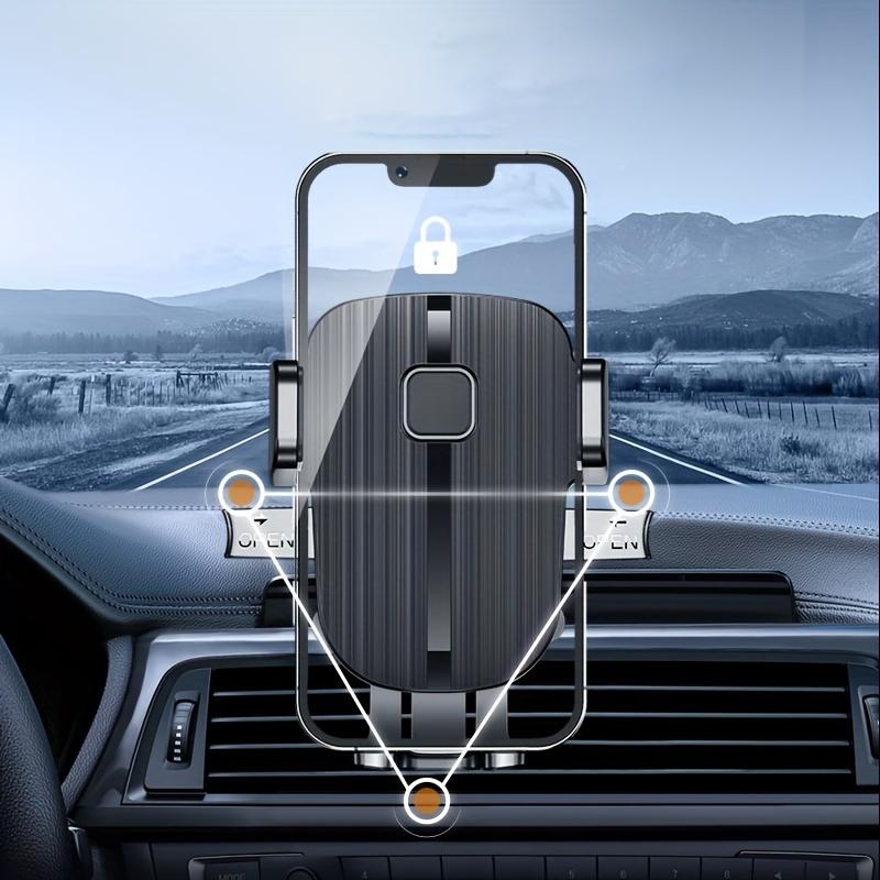 Универсальное автомобильное крепление 1 шт. - Регулируемый вращающийся на 360 градусов держатель телефона на вентиляционную решетку для мобильной GPS-навигации - прочная и компактная конструкция