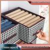 Houndstooth Foldable Drawer Style Cloth Storage Box for Underwear and Socks