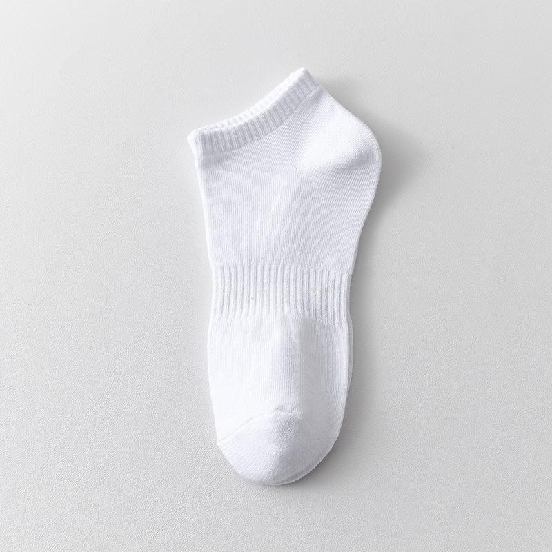 5 Pairs of Men's Spring and Summer Thin Deodorizing Sweat Absorbing Pure Cotton Tube Socks