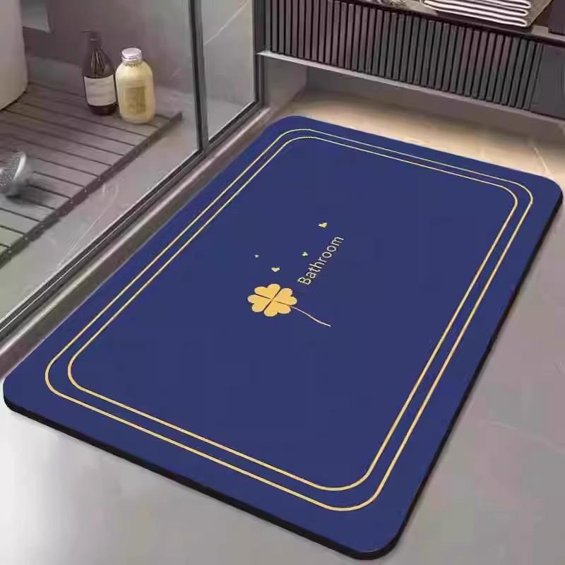 Кристальный бархат Нескользящий Впитывающий коврик для ванной