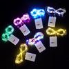 Colorful Flower LED String Lights - Copper Wire, Battery-Powered, Ideal for Christmas Tree Decoration