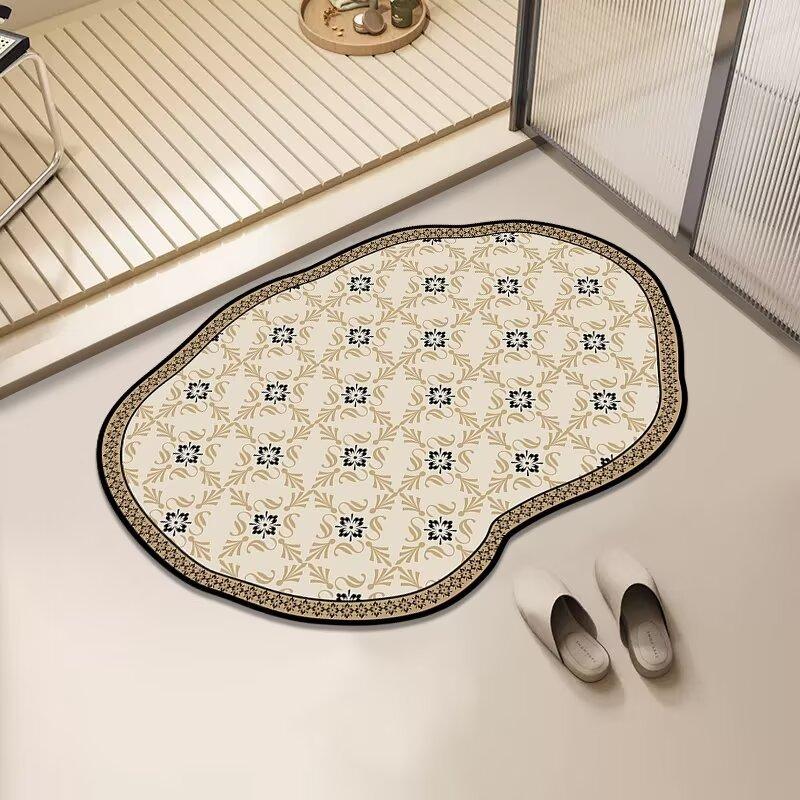 Впитывающий воду и нескользящий коврик для пола в ванной комнате Ковер туалет Диатомовая грязь туалет Бытовой дверной Коврик для ног Коврик для ног