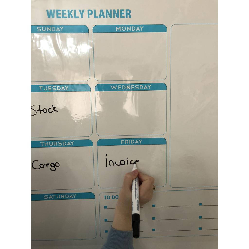 Еженедельный планировщик Еженедельный планировщик Календарь Доска для письма Умная бумажная доска + ручка 72x60 см