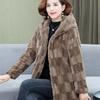 Новая зимняя шуба из искусственной норки для женщин среднего и пожилого возраста, утолщенная шуба из искусственной норки с капюшоном